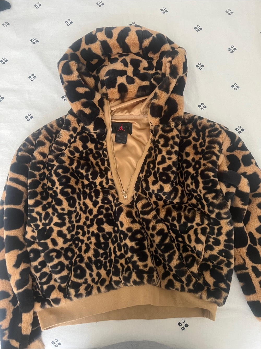 Air Jordan Court to Runway Faux Fur Hoodie
